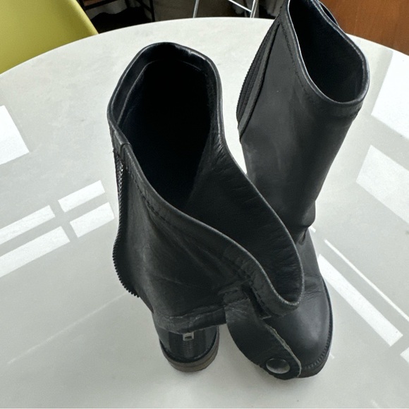 HAIDER ACKERMANN Fall/Winter 2010 Dark Grey Anthracite Leather Boots IT 36.5 - Picture 11 of 16